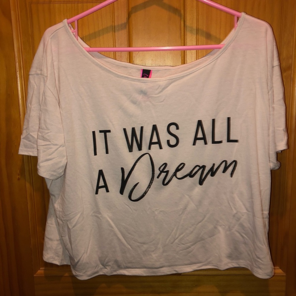 It was all a dream crop top